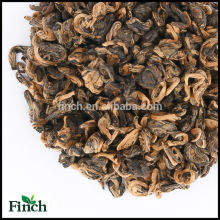 Venta caliente China Yunnan estándar de la UE té negro espiral en forma de caracol de oro té negro o Golden Bi Luo Chun té rojo